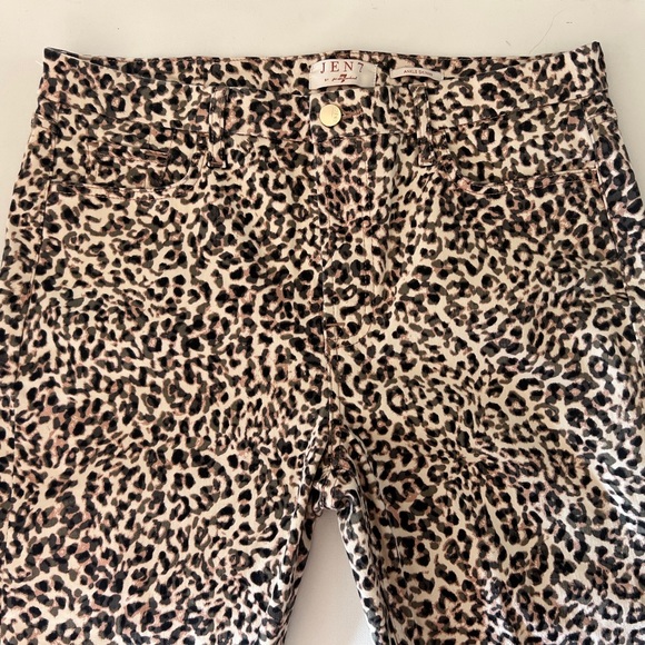 New 7 for all Mankind animal print skinny jeans size 14 - Picture 4 of 10